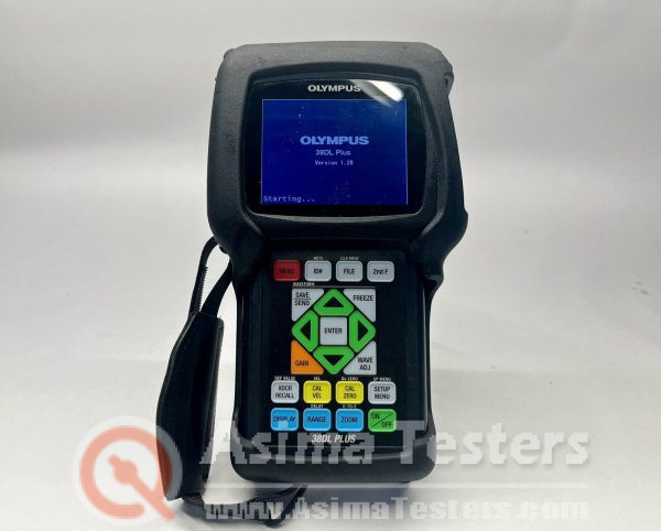 Olympus 38DL PLUS Ultrasonic Thickness Gauge, High Penetration & D790 Transducer - Image 3