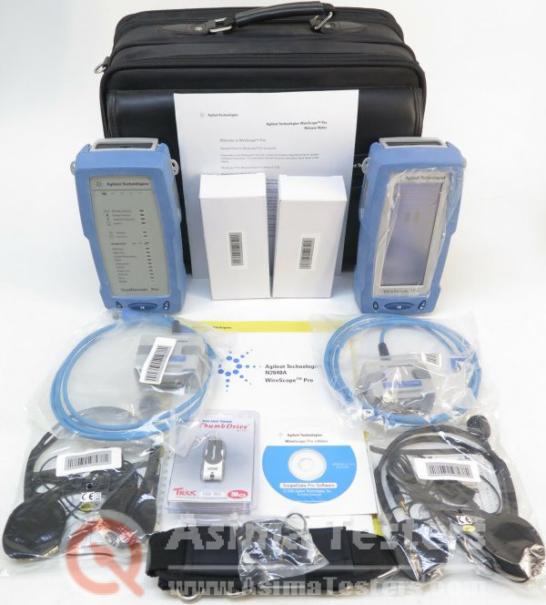 Agilent WireScope PRO N2640A-100 LAN Cable Certifier Set Cat5e Cat6 Cat6a 1GHz