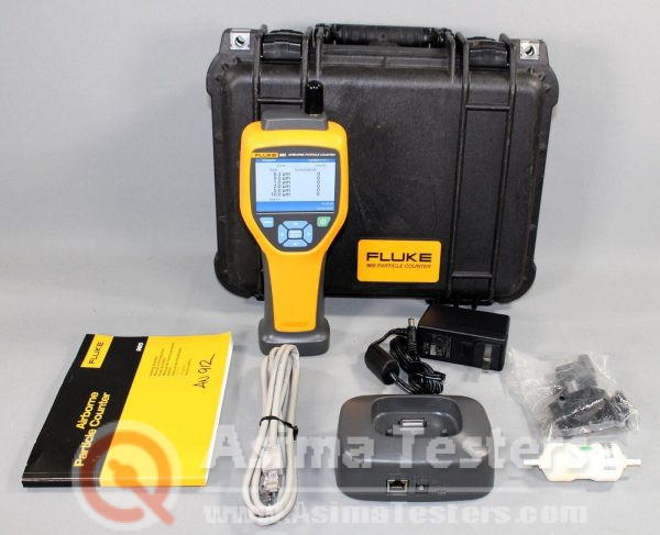 Fluke 985 Airborne Particle Counter Quality Meter with Fluke hard case & charger